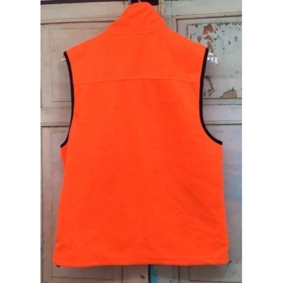Harriton Vest  S/P Orange   100% Spun Soft Polyester - Picture 3 of 5